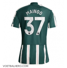 Manchester United Kobbie Mainoo #37 Uit tenue 2023-24 Korte Mouwen