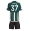 Manchester United Kobbie Mainoo #37 Uit tenue Kids 2023-24 Korte Mouwen (+ broek)