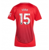 Manchester United Leny Yoro #15 Thuis tenue Dames 2024-25 Korte Mouwen