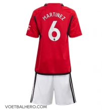 Manchester United Lisandro Martinez #6 Thuis tenue Kids 2023-24 Korte Mouwen (+ broek)