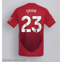 Manchester United Luke Shaw #23 Thuis tenue 2024-25 Korte Mouwen