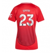 Manchester United Luke Shaw #23 Thuis tenue Dames 2024-25 Korte Mouwen