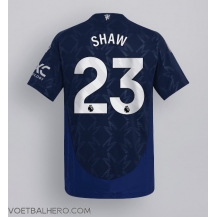 Manchester United Luke Shaw #23 Uit tenue 2024-25 Korte Mouwen