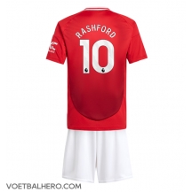 Manchester United Marcus Rashford #10 Thuis tenue Kids 2024-25 Korte Mouwen (+ broek)