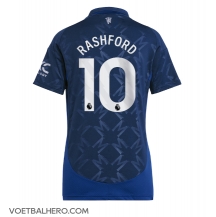 Manchester United Marcus Rashford #10 Uit tenue Dames 2024-25 Korte Mouwen