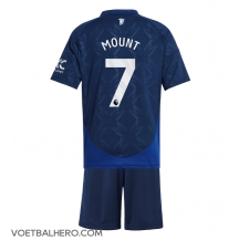 Manchester United Mason Mount #7 Uit tenue Kids 2024-25 Korte Mouwen (+ broek)