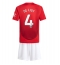 Manchester United Matthijs de Ligt #4 Thuis tenue Kids 2024-25 Korte Mouwen (+ broek)