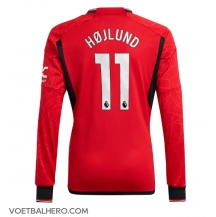 Manchester United Rasmus Hojlund #11 Thuis tenue 2023-24 Lange Mouwen