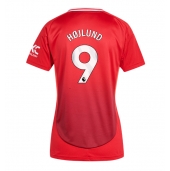 Manchester United Rasmus Hojlund #9 Thuis tenue Dames 2024-25 Korte Mouwen