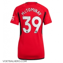 Manchester United Scott McTominay #39 Thuis tenue Dames 2023-24 Korte Mouwen