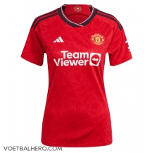 Manchester United Thuis tenue Dames 2023-24 Korte Mouwen