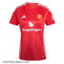 Manchester United Thuis tenue Dames 2024-25 Korte Mouwen