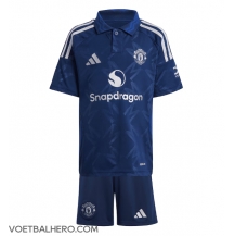 Manchester United Uit tenue Kids 2024-25 Korte Mouwen (+ broek)