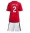 Manchester United Victor Lindelof #2 Thuis tenue Kids 2023-24 Korte Mouwen (+ broek)