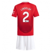 Manchester United Victor Lindelof #2 Thuis tenue Kids 2024-25 Korte Mouwen (+ broek)