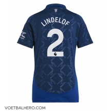 Manchester United Victor Lindelof #2 Uit tenue Dames 2024-25 Korte Mouwen