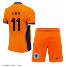 Nederland Cody Gakpo #11 Thuis tenue Kids EK 2024 Korte Mouwen (+ broek)