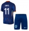 Nederland Cody Gakpo #11 Uit tenue Kids EK 2024 Korte Mouwen (+ broek)