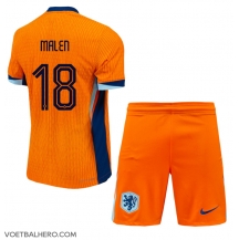 Nederland Donyell Malen #18 Thuis tenue Kids EK 2024 Korte Mouwen (+ broek)