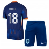 Nederland Donyell Malen #18 Uit tenue Kids EK 2024 Korte Mouwen (+ broek)