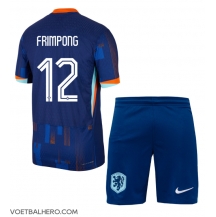 Nederland Jeremie Frimpong #12 Uit tenue Kids EK 2024 Korte Mouwen (+ broek)