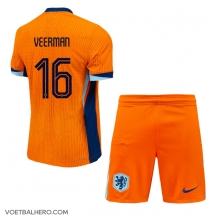 Nederland Joey Veerman #16 Thuis tenue Kids EK 2024 Korte Mouwen (+ broek)