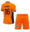 Nederland Joey Veerman #16 Thuis tenue Kids EK 2024 Korte Mouwen (+ broek)