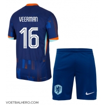 Nederland Joey Veerman #16 Uit tenue Kids EK 2024 Korte Mouwen (+ broek)