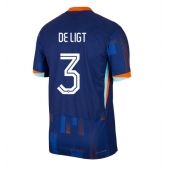 Nederland Matthijs de Ligt #3 Uit tenue EK 2024 Korte Mouwen