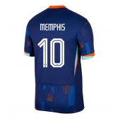 Nederland Memphis Depay #10 Uit tenue EK 2024 Korte Mouwen