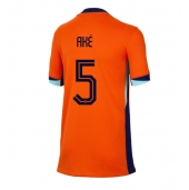 Nederland Nathan Ake #5 Thuis tenue Dames EK 2024 Korte Mouwen