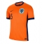 Nederland Nathan Ake #5 Thuis tenue EK 2024 Korte Mouwen