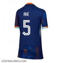 Nederland Nathan Ake #5 Uit tenue Dames EK 2024 Korte Mouwen