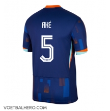 Nederland Nathan Ake #5 Uit tenue EK 2024 Korte Mouwen