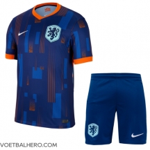 Nederland Uit tenue Kids EK 2024 Korte Mouwen (+ broek)