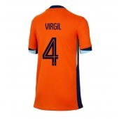 Nederland Virgil van Dijk #4 Thuis tenue Dames EK 2024 Korte Mouwen