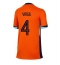 Nederland Virgil van Dijk #4 Thuis tenue Dames EK 2024 Korte Mouwen