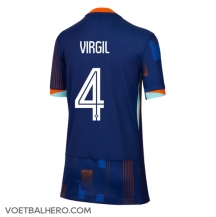 Nederland Virgil van Dijk #4 Uit tenue Dames EK 2024 Korte Mouwen