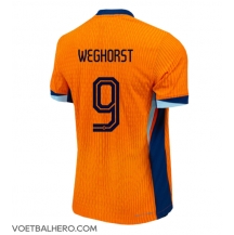 Nederland Wout Weghorst #9 Thuis tenue EK 2024 Korte Mouwen