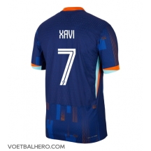 Nederland Xavi Simons #7 Uit tenue EK 2024 Korte Mouwen