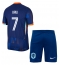 Nederland Xavi Simons #7 Uit tenue Kids EK 2024 Korte Mouwen (+ broek)