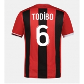 OGC Nice Jean-Clair Todibo #6 Thuis tenue 2023-24 Korte Mouwen