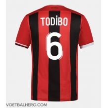 OGC Nice Jean-Clair Todibo #6 Thuis tenue 2023-24 Korte Mouwen