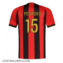 OGC Nice Youssoufa Moukoko #15 Thuis tenue 2024-25 Korte Mouwen