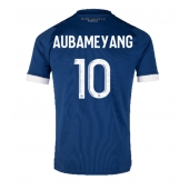 Olympique de Marseille Aubameyang #10 Uit tenue 2023-24 Korte Mouwen