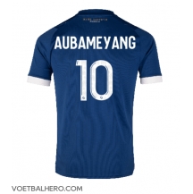 Olympique de Marseille Aubameyang #10 Uit tenue 2023-24 Korte Mouwen