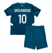 Olympique de Marseille Mason Greenwood #10 Uit tenue Kids 2024-25 Korte Mouwen (+ broek)