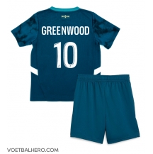 Olympique de Marseille Mason Greenwood #10 Uit tenue Kids 2024-25 Korte Mouwen (+ broek)