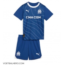 Olympique de Marseille Uit tenue Kids 2023-24 Korte Mouwen (+ broek)