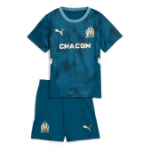 Olympique de Marseille Uit tenue Kids 2024-25 Korte Mouwen (+ broek)